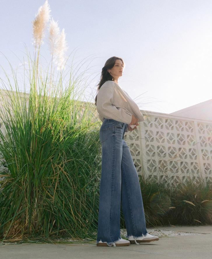 Ultra Rise Tummy Control Loose Fit Jeans by Vervet