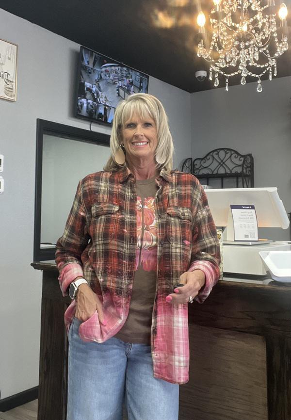 Harvest Kiss Ombre Distress Flannel