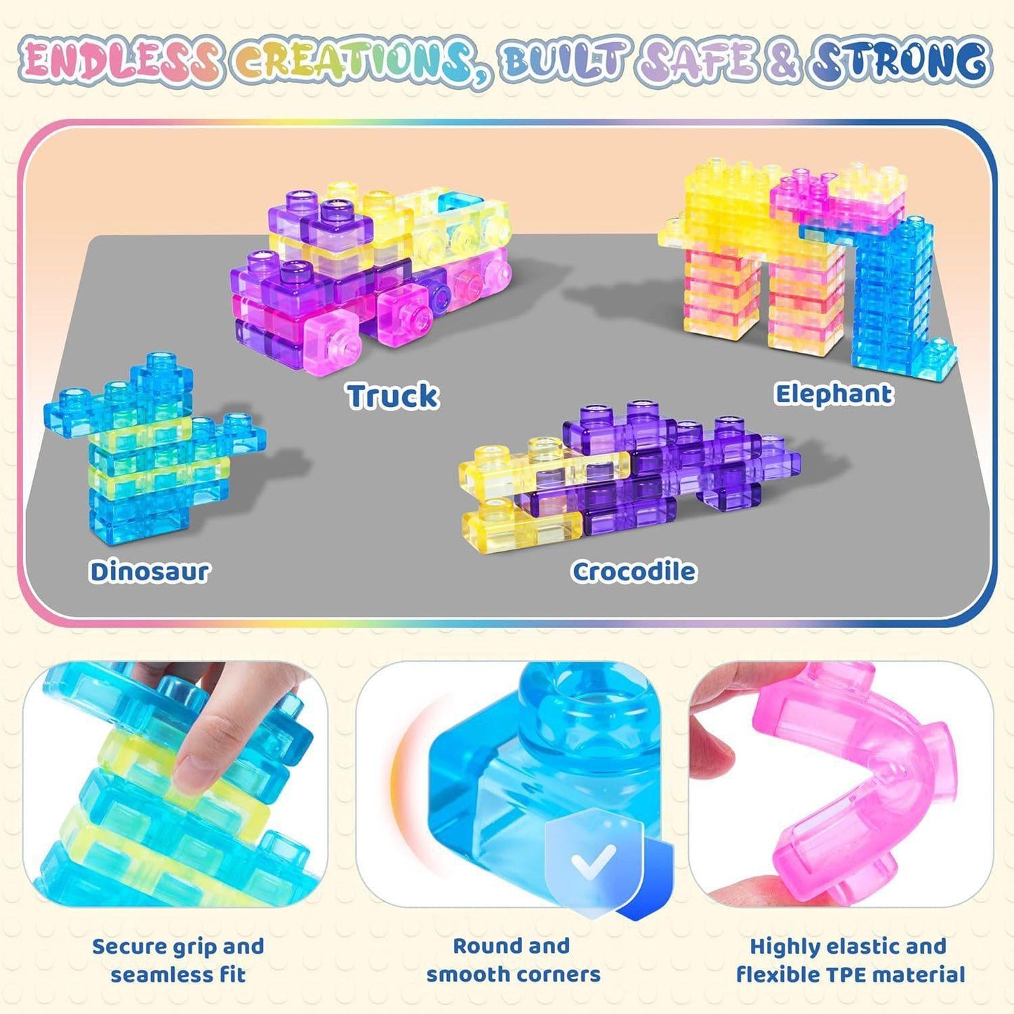 40 Pc Gummy Block Set