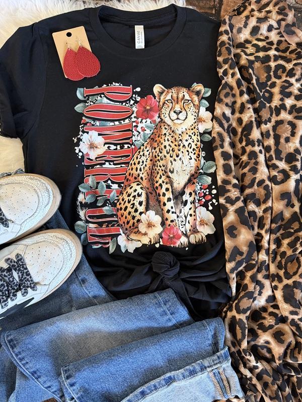 Powerful & Poised Cheetah Tee