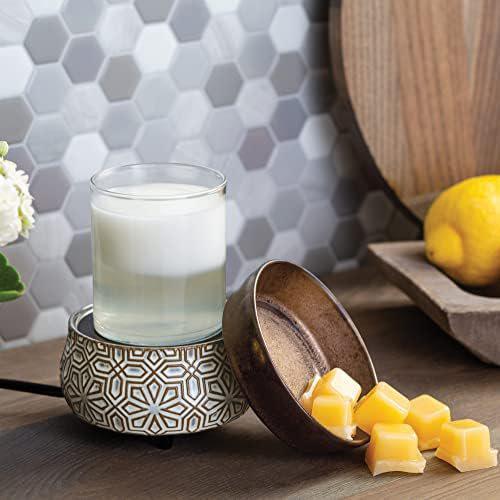 Bronze Geometric 2-in-1 Wax Warmer