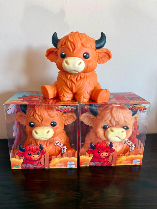 Highland Cow Large Squishy Toy - Mystery Color