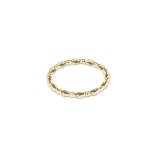 Classic Gold Twisted Thin Band Ring