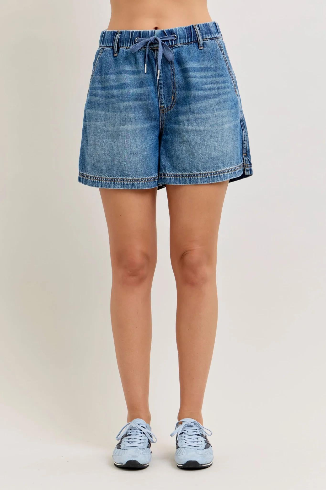 High Rise Baggy Short Featherweight Shorts by Judy Blue - Style #150352