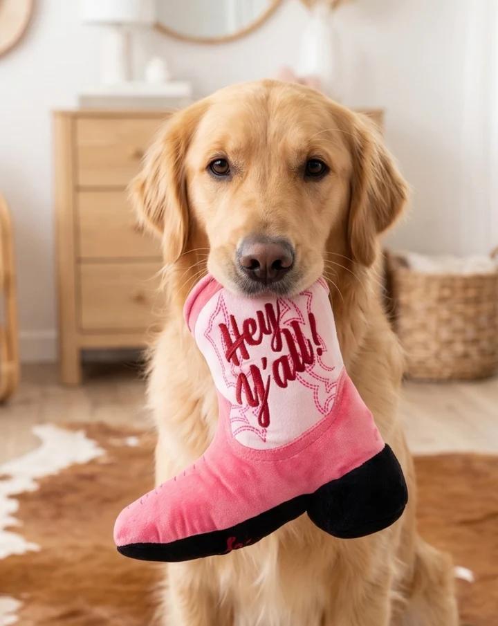 Pink Cowgirl Boot by Haute Diggity Dog