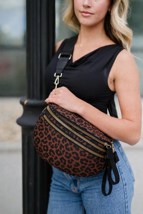 Brown Leopard Farah Fanny Bum Bag