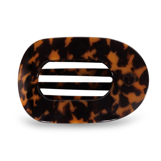 Round Flat Hair Clip | Tortoise