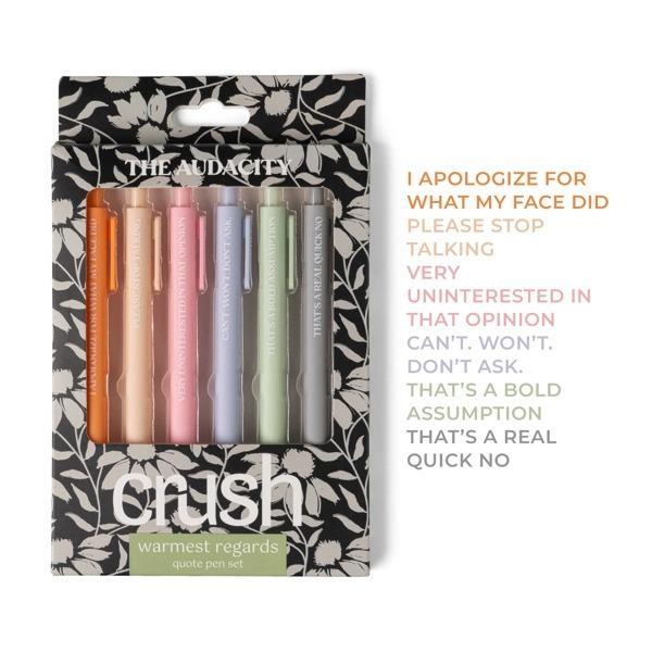 Warmest Regards Quote Pen Set by Crush