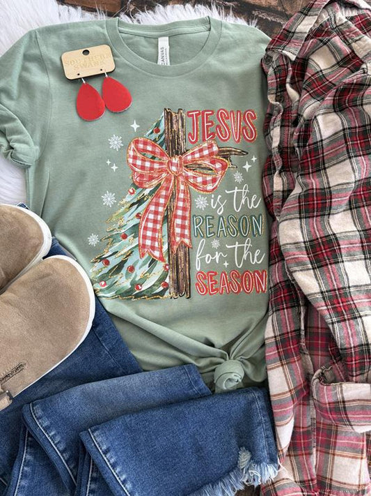 Jesus Is The Reason Handpainted Tee