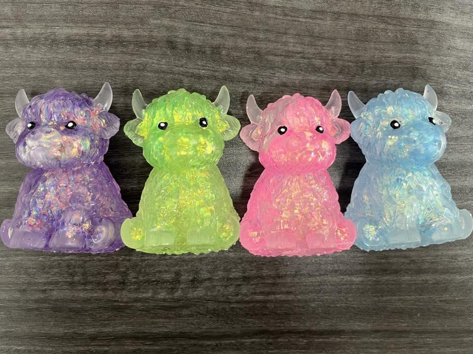 Glitter Highland Cows - Mixed Colors