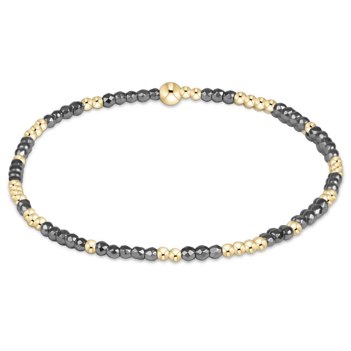 Hope Unwritten Silver Faceted Hematite 2mm Bracelet