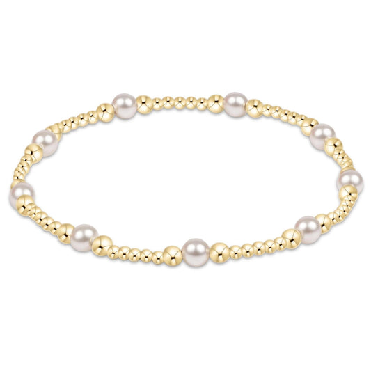 Purpose Pearl 4mm Gold Bracelet