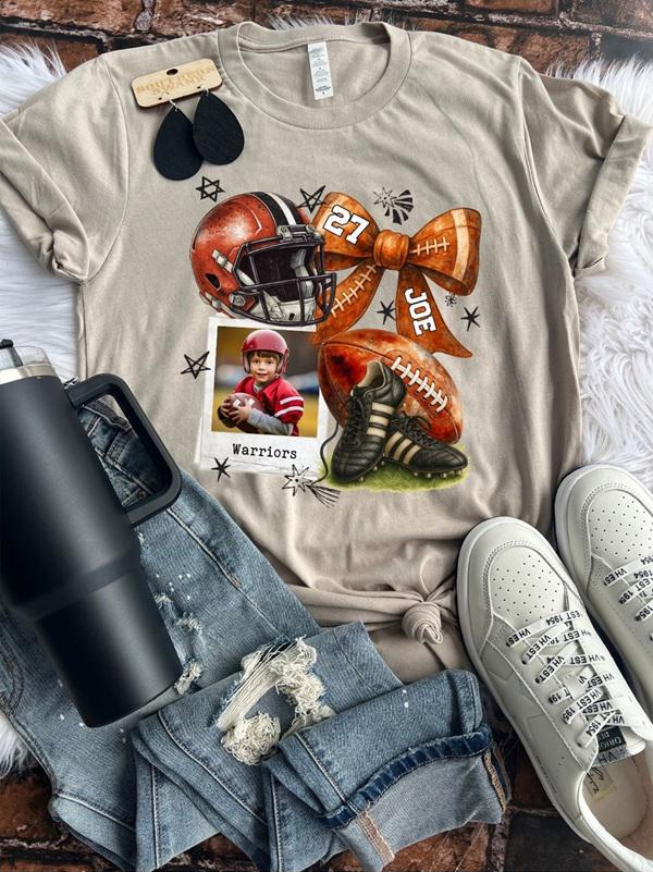 Football Custom Photo Team Tee