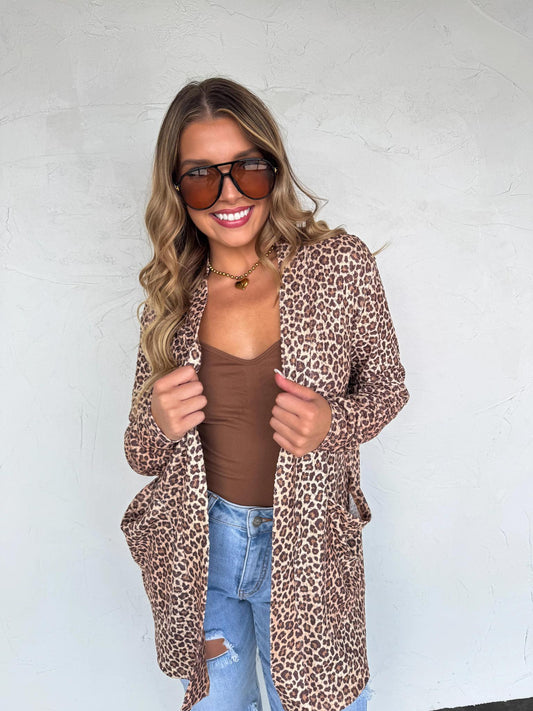 Cheetah Print Lola Cardigan by Blakeley