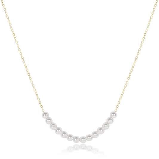 16" Necklace Gold - Beaded Bliss Pearl
