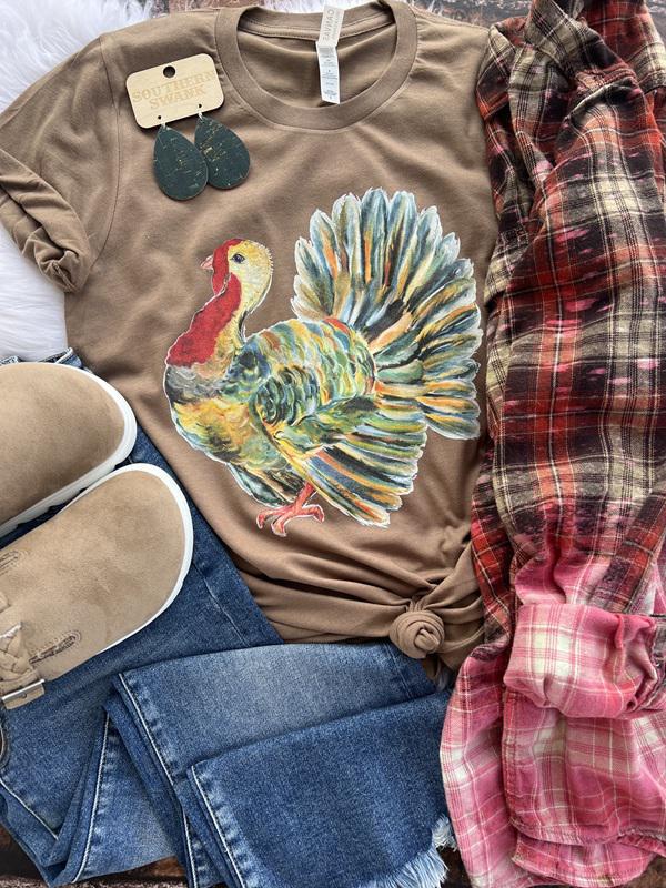 Watercolor Turkey Tee