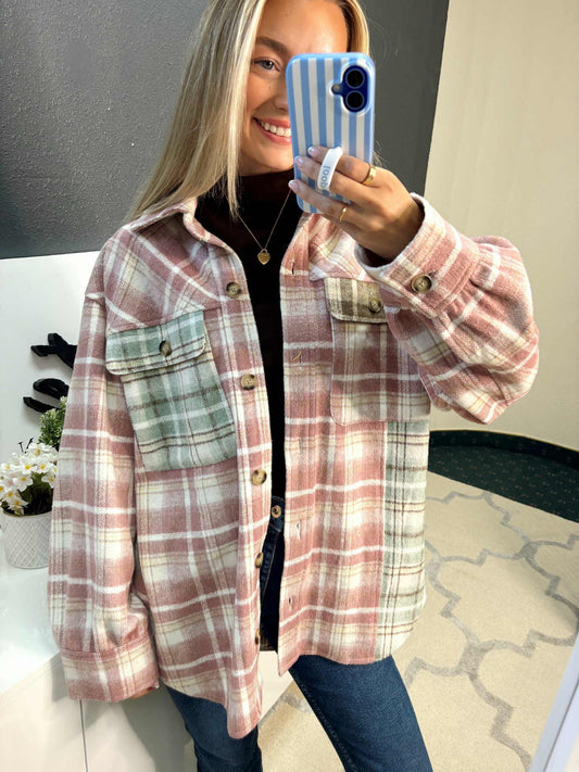 Multi Colored Soft Shacket by White Birch