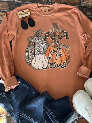 Fall For Jesus- L/S Comfort Color
