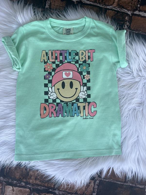 Toddler/Youth Little Bit Dramatic Comfort Color Tee