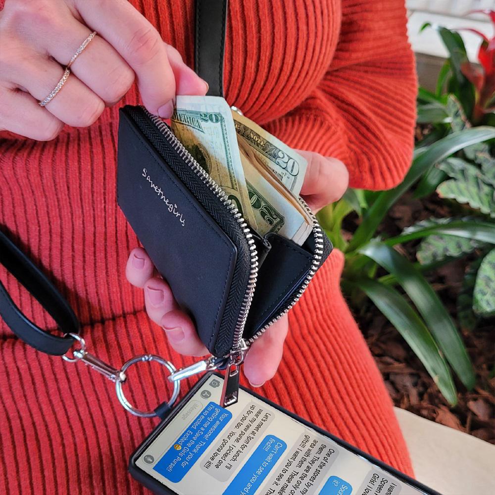 Bone Clip & Go Strap with Pouch Brushed Vegan Leather by Save The Girls