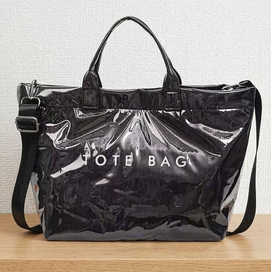 Black Tote Bag With Strap