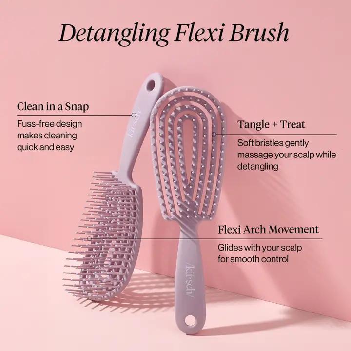 Detangling Flexi Brush - Soft Viole by Kitsch