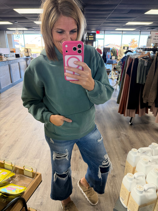 Sagebrush Green Oversized Heavy Hoodie