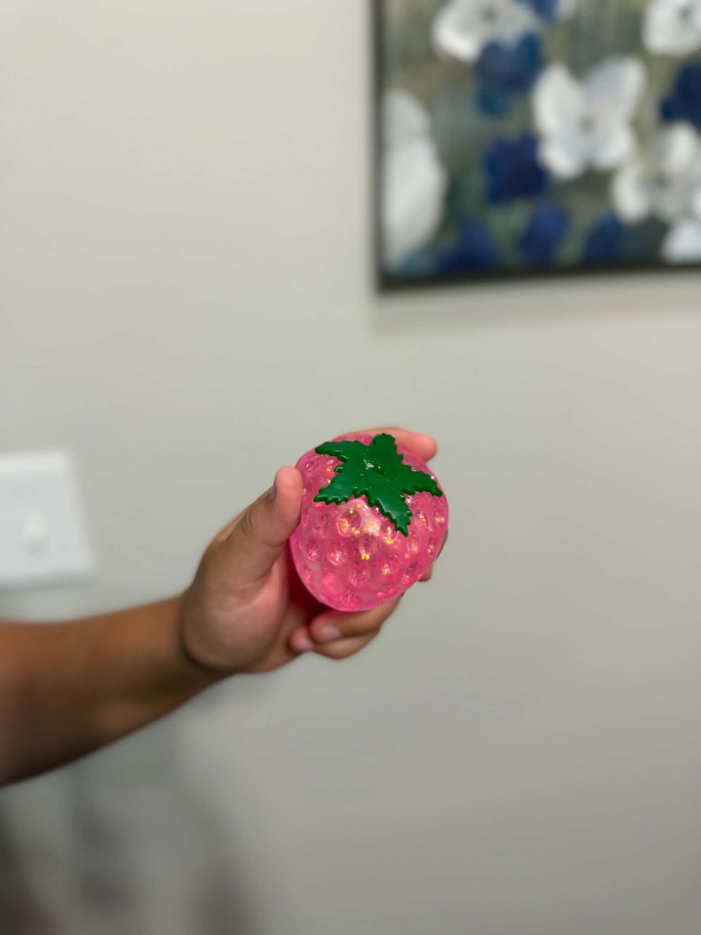 Strawberry Squeezing Squishy