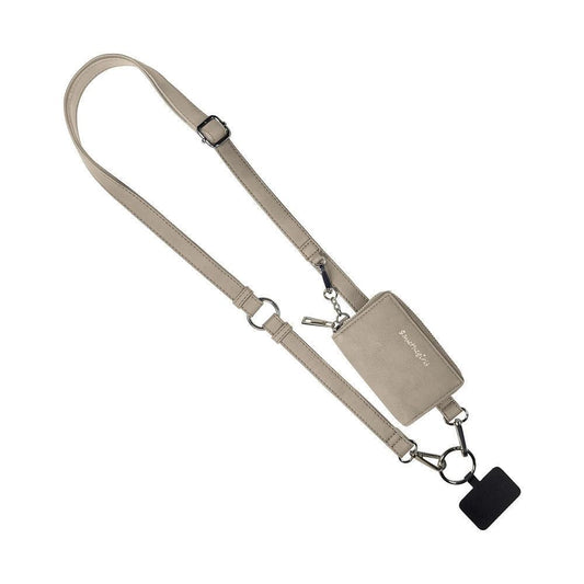 Bone Clip & Go Strap with Pouch Brushed Vegan Leather by Save The Girls