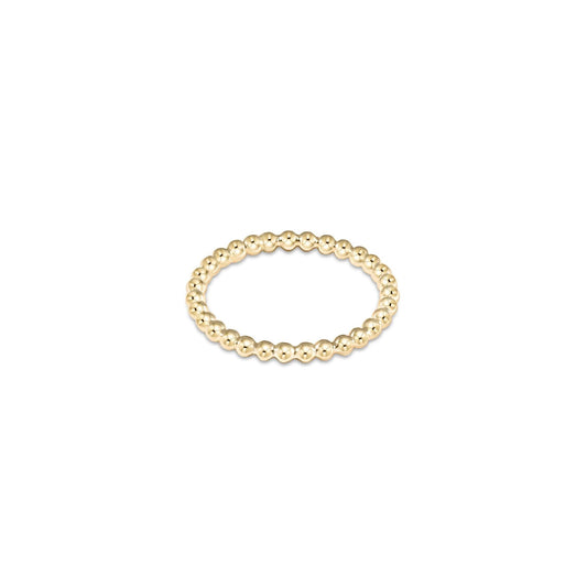Classic Gold 3mm Bead Ring