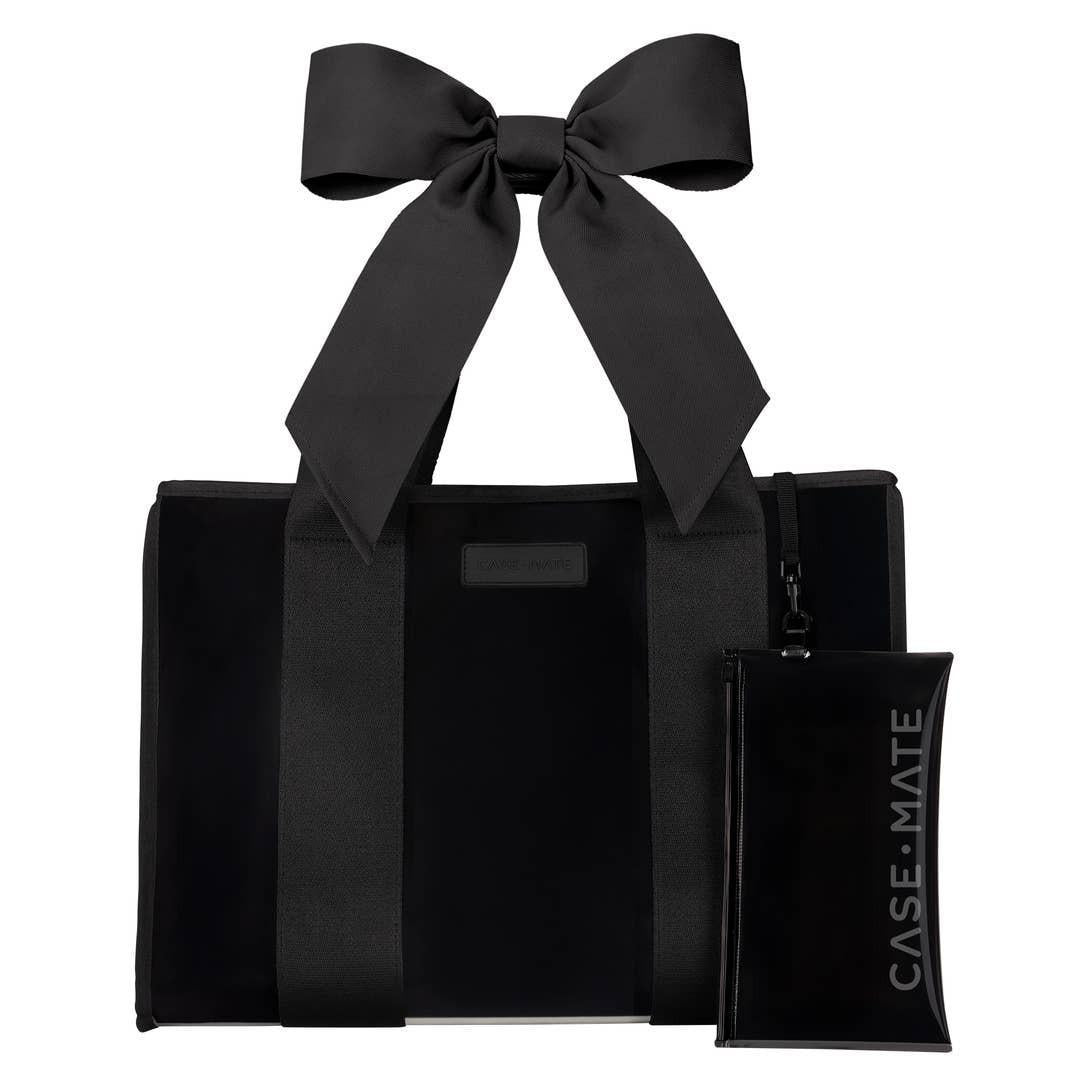 Case-Mate Midnight Black Bow Jelly Tote Bag