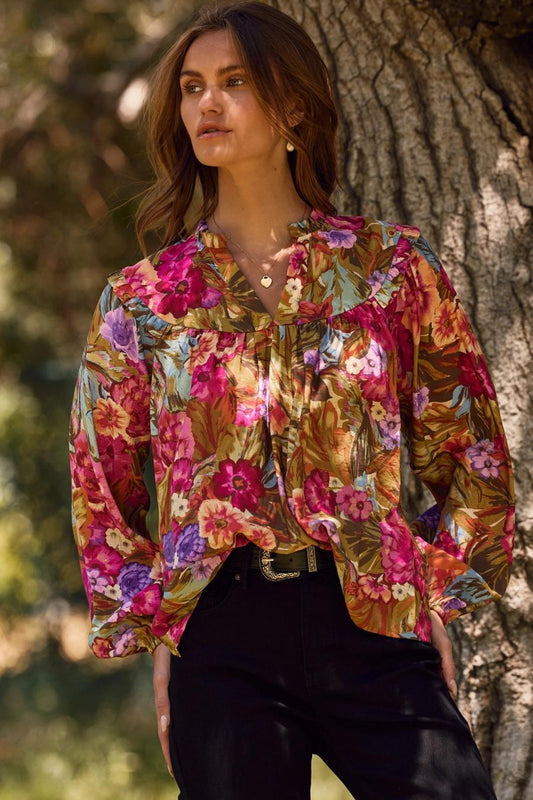 Floral printed blouse by Oddi