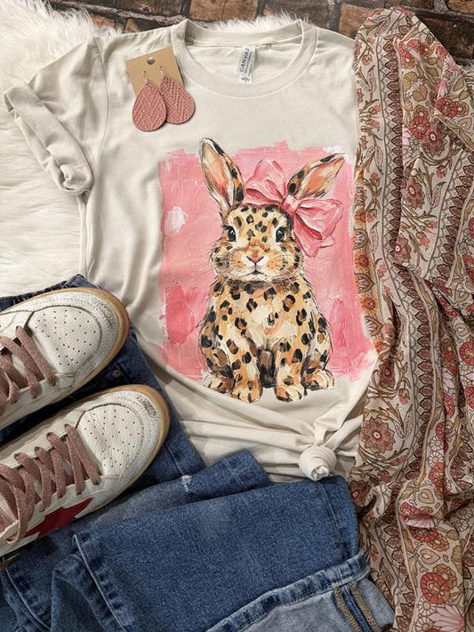 Sweet Leopard Bunny Tee