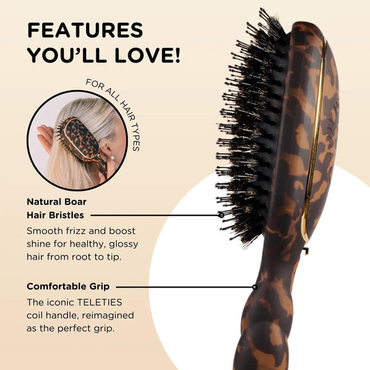 Boar Brush | Full Size | Tortoise