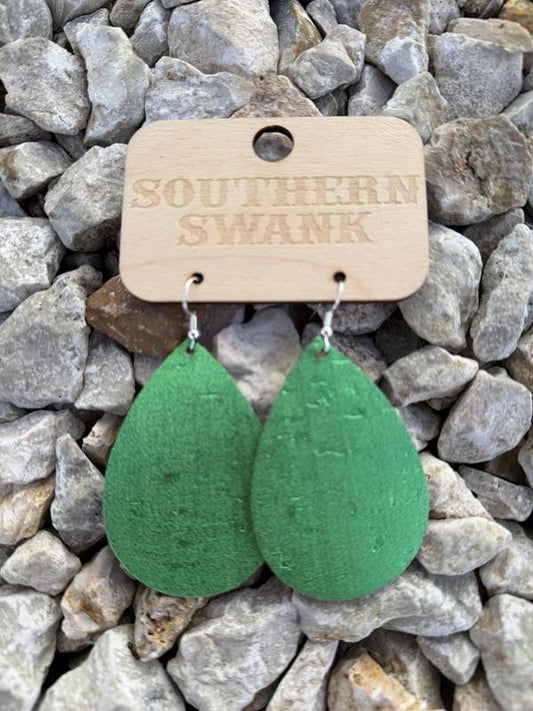 Metallic Green Earrings