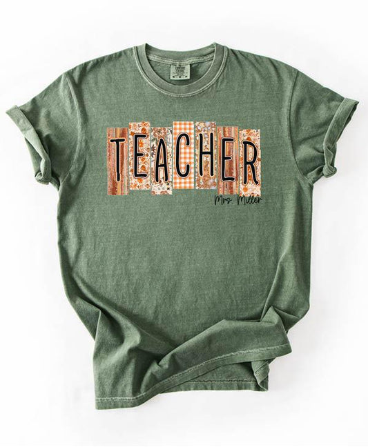 Custom Fall School & Medical Occupations Personalized Name Tees