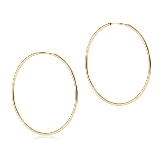 Endless Gold Hoop 1.25" Hoop Earrings