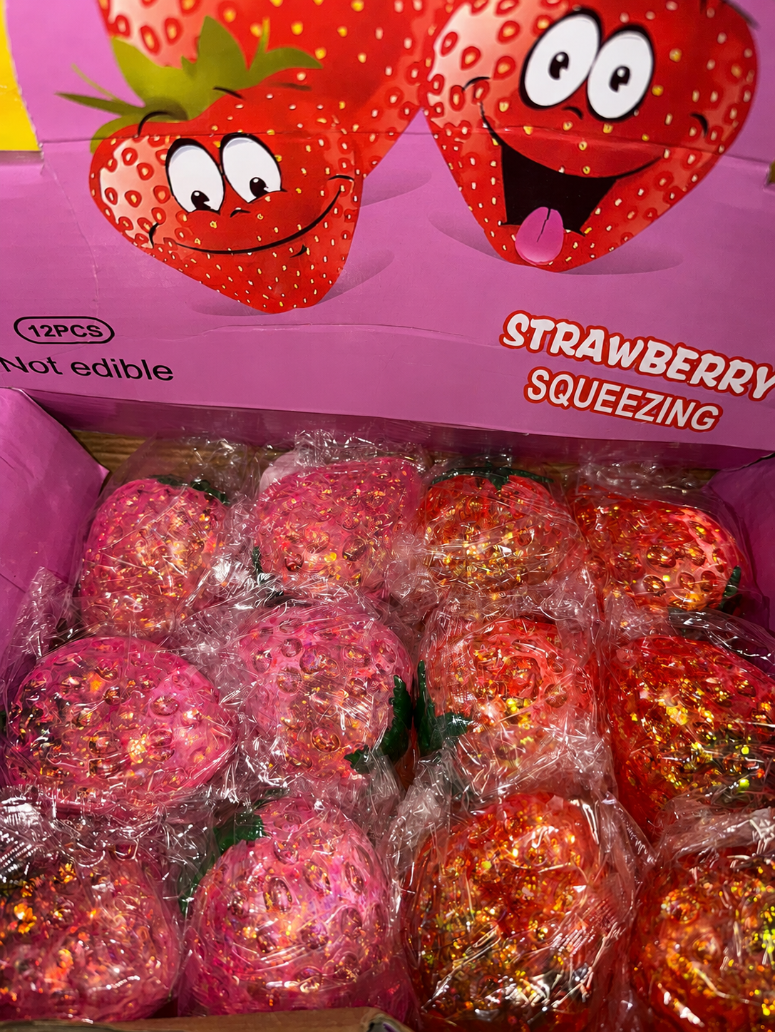 Strawberry Squeezing Squishy