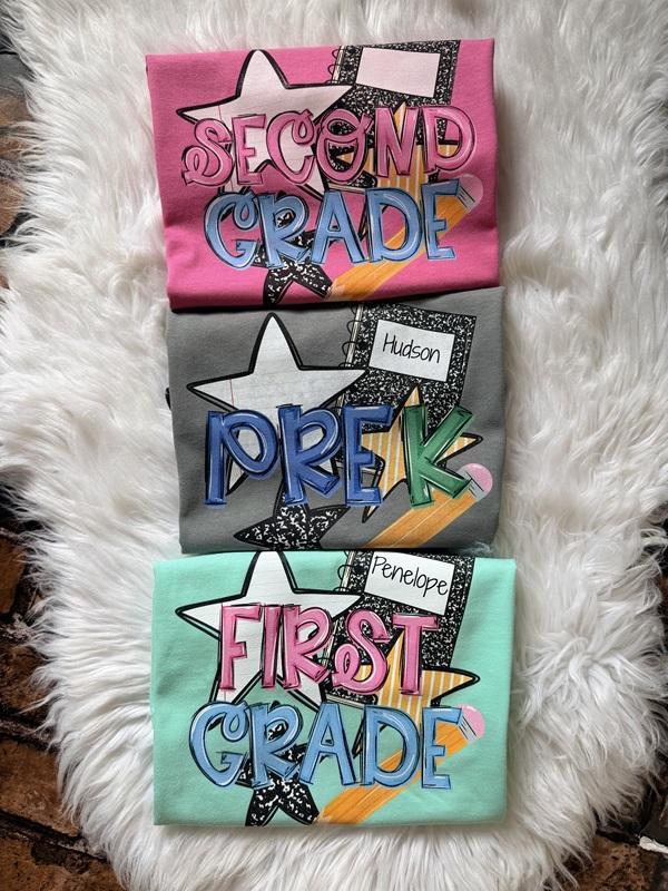 Personalized Back To School - Boy, You Are A Star - Grade Tees Comfort Color Tee