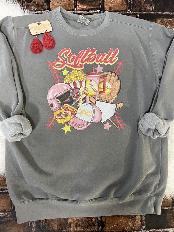 Vintage Softball/Baseball Sweatshirt