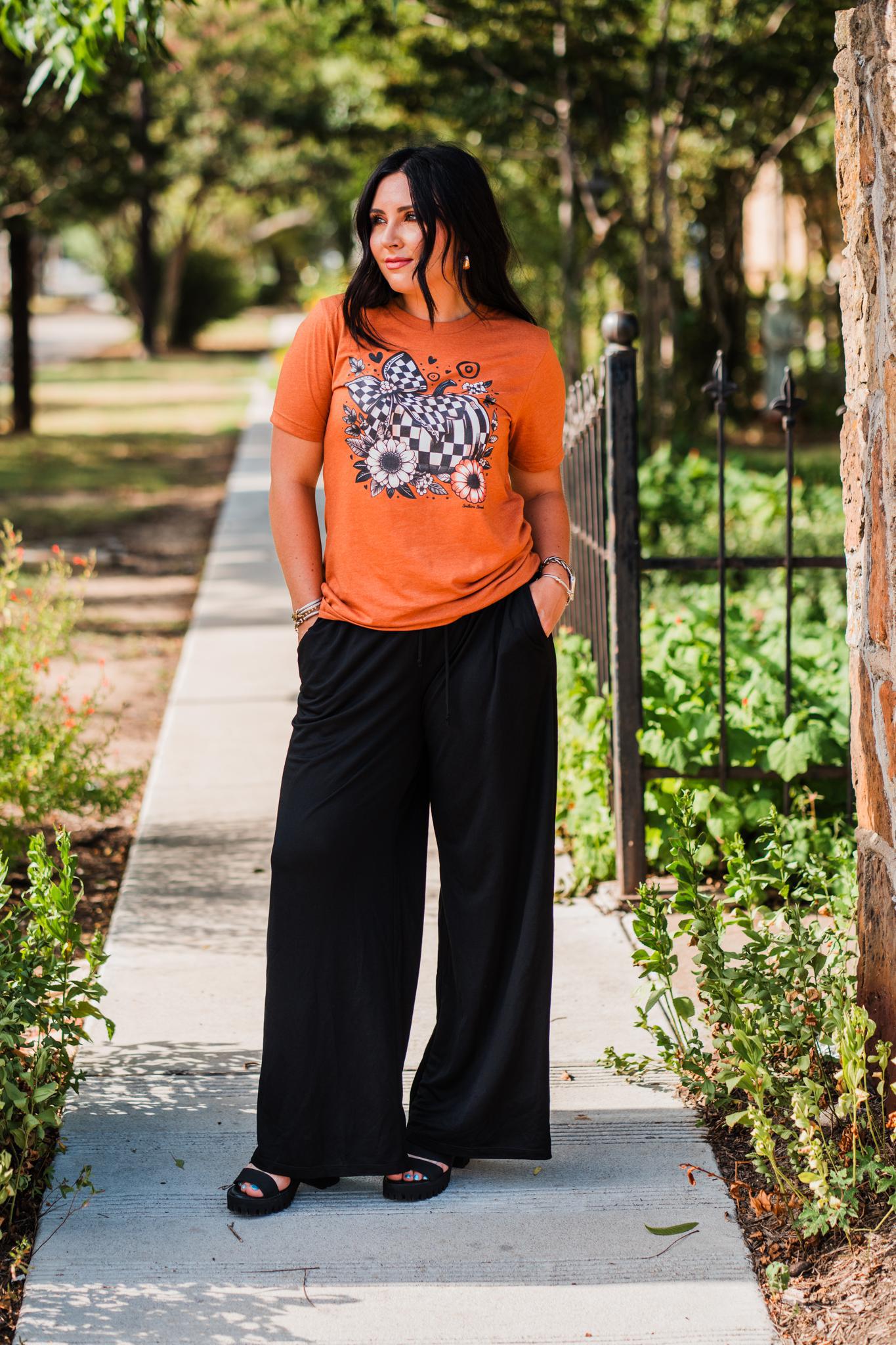 Black Gabi Smocked Bottoms With Pockets