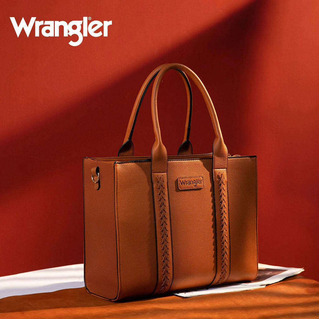 Brown Carry-All Tote/Crossbody by Wrangler