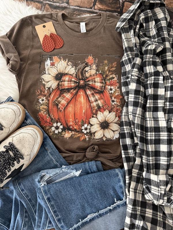 Hello Autumn Pumpkin Graphic Tee