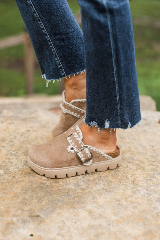 Taupe Nevada Clogs by Very G