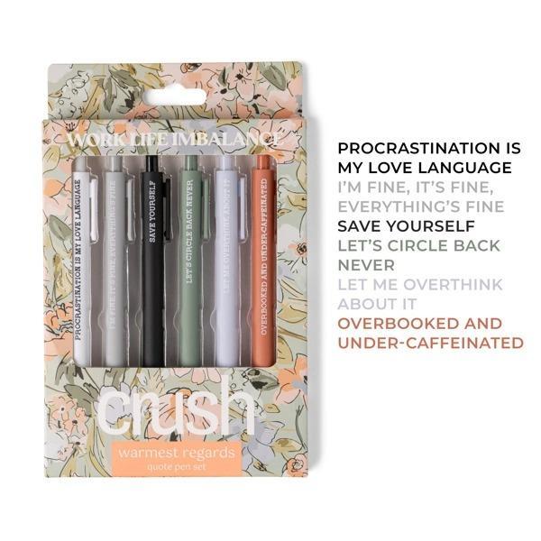 Warmest Regards Quote Pen Set by Crush