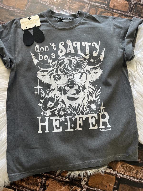 Youth Don't Be A Salty Heifer Comfort Color Tee