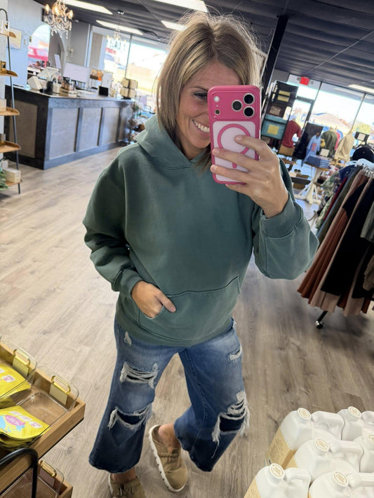 Sagebrush Green Oversized Heavy Hoodie