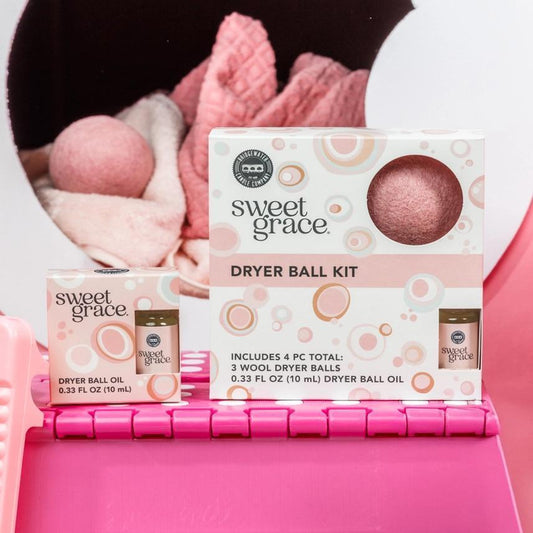 Sweet Grace Wool Dryer Ball Kit | Luxury Laundry, 3pk