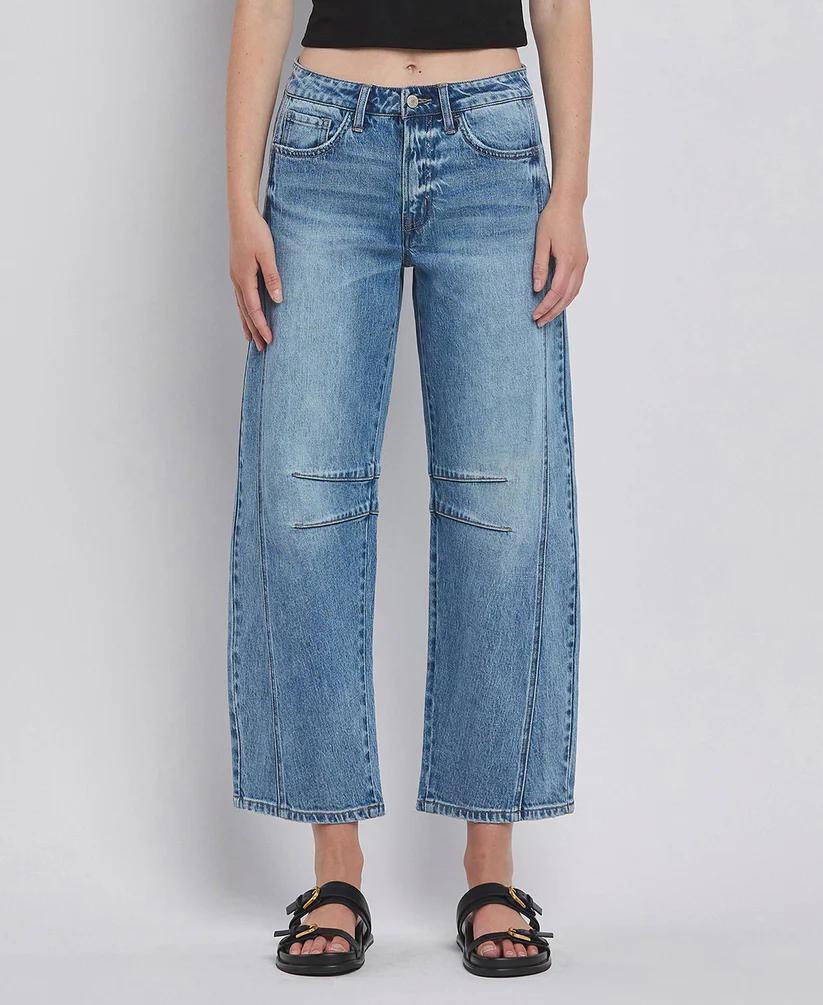Vervet High Rise Barrel Jeans