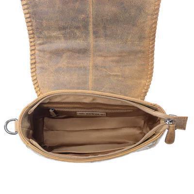 Rising Falcon Woven Shoulder Bag in Prairie Sand